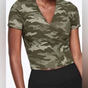 NWOT Victoria’s Secret VS PINK Ultimate Crossover Wrap Tie Front Top XL